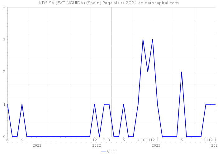 KDS SA (EXTINGUIDA) (Spain) Page visits 2024 