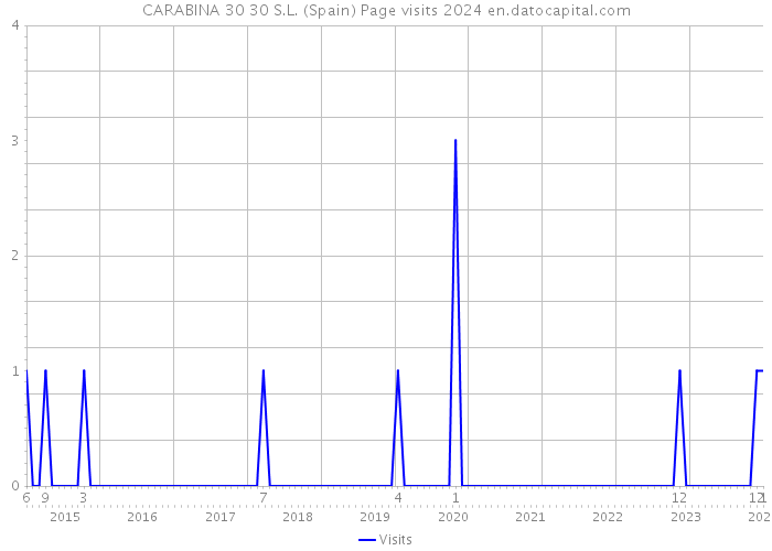 CARABINA 30 30 S.L. (Spain) Page visits 2024 