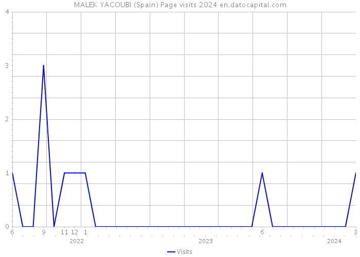 MALEK YACOUBI (Spain) Page visits 2024 