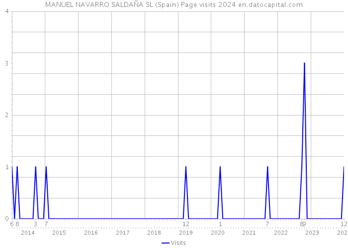 MANUEL NAVARRO SALDAÑA SL (Spain) Page visits 2024 