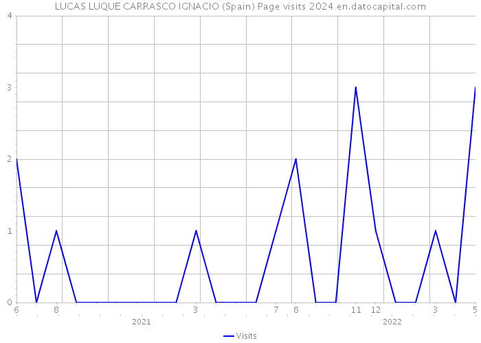 LUCAS LUQUE CARRASCO IGNACIO (Spain) Page visits 2024 
