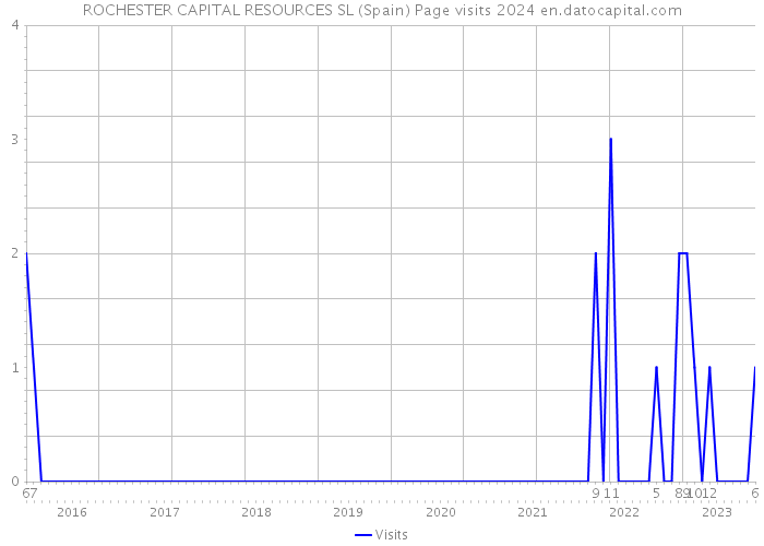 ROCHESTER CAPITAL RESOURCES SL (Spain) Page visits 2024 