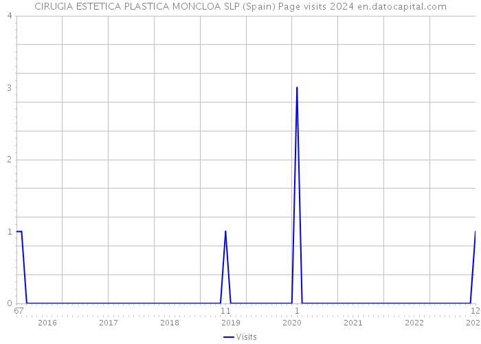CIRUGIA ESTETICA PLASTICA MONCLOA SLP (Spain) Page visits 2024 