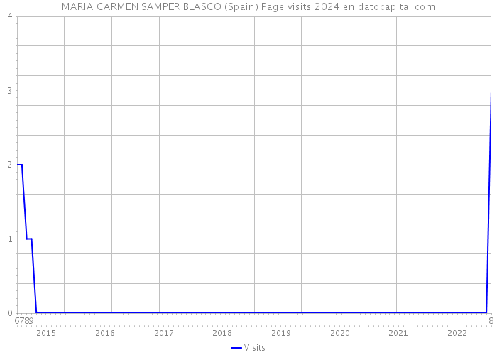 MARIA CARMEN SAMPER BLASCO (Spain) Page visits 2024 
