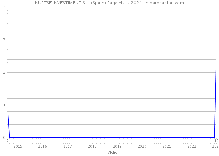 NUPTSE INVESTIMENT S.L. (Spain) Page visits 2024 