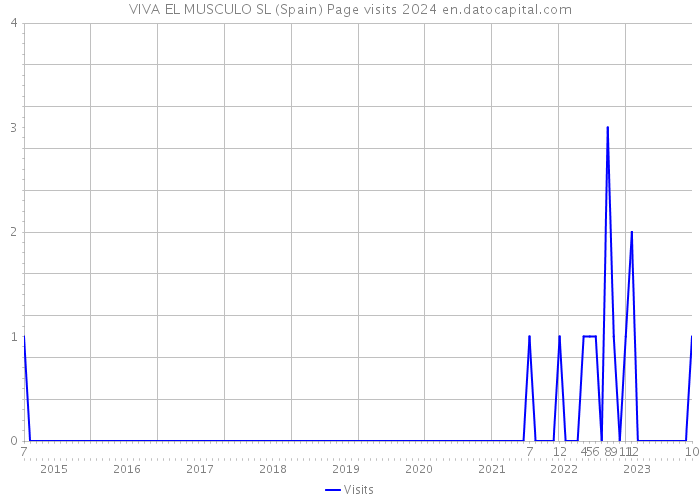 VIVA EL MUSCULO SL (Spain) Page visits 2024 