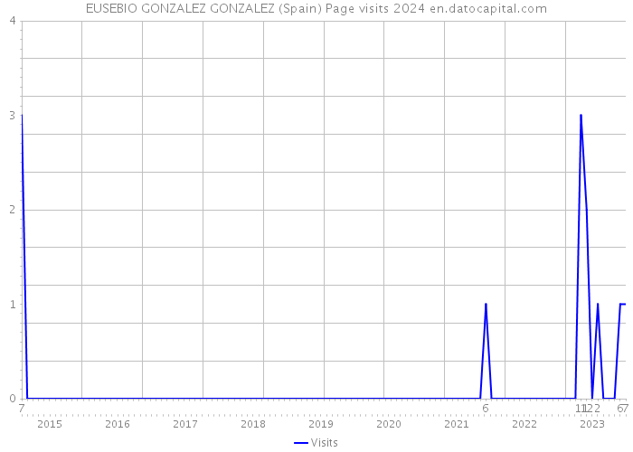 EUSEBIO GONZALEZ GONZALEZ (Spain) Page visits 2024 