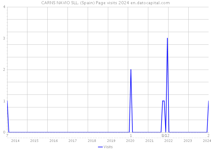 CARNS NAVIO SLL. (Spain) Page visits 2024 