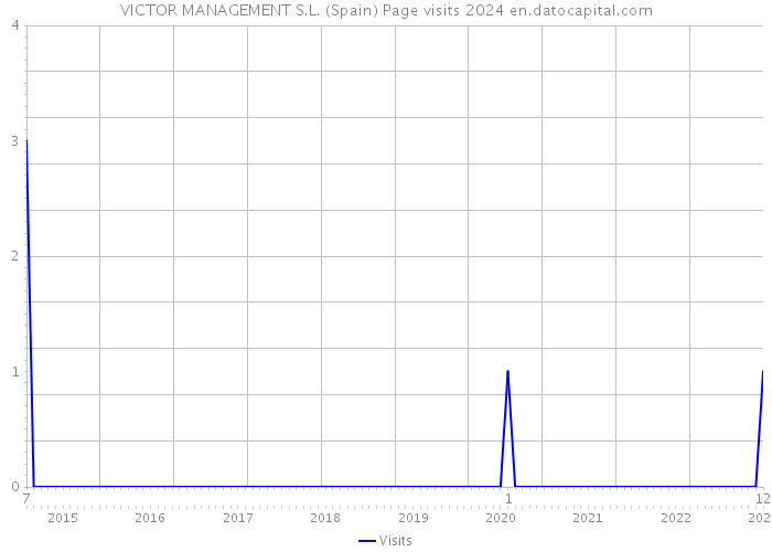 VICTOR MANAGEMENT S.L. (Spain) Page visits 2024 