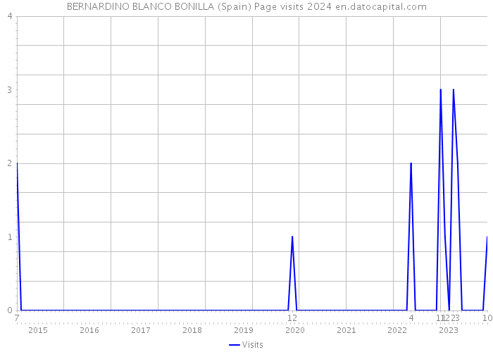 BERNARDINO BLANCO BONILLA (Spain) Page visits 2024 