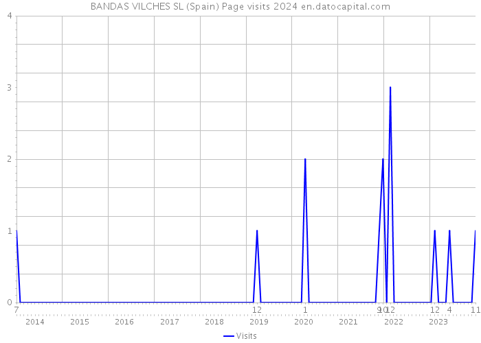 BANDAS VILCHES SL (Spain) Page visits 2024 