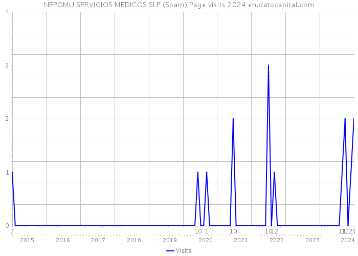 NEPOMU SERVICIOS MEDICOS SLP (Spain) Page visits 2024 