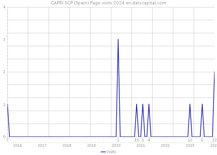 CAPRI SCP (Spain) Page visits 2024 
