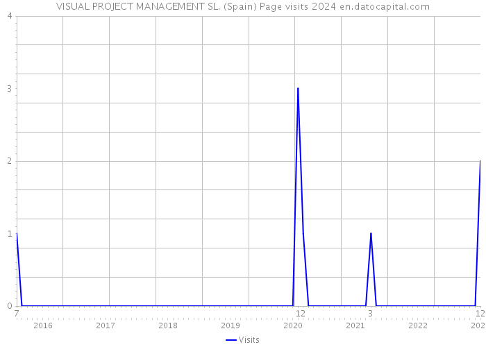 VISUAL PROJECT MANAGEMENT SL. (Spain) Page visits 2024 