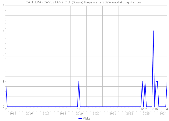 CANTERA-CAVESTANY C.B. (Spain) Page visits 2024 