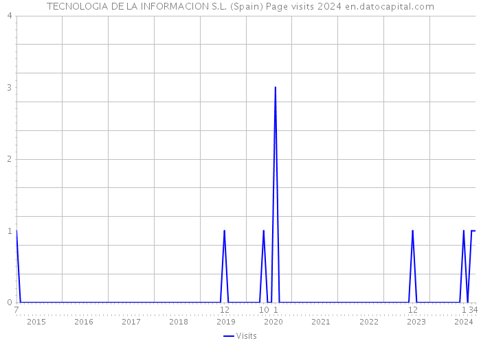 TECNOLOGIA DE LA INFORMACION S.L. (Spain) Page visits 2024 