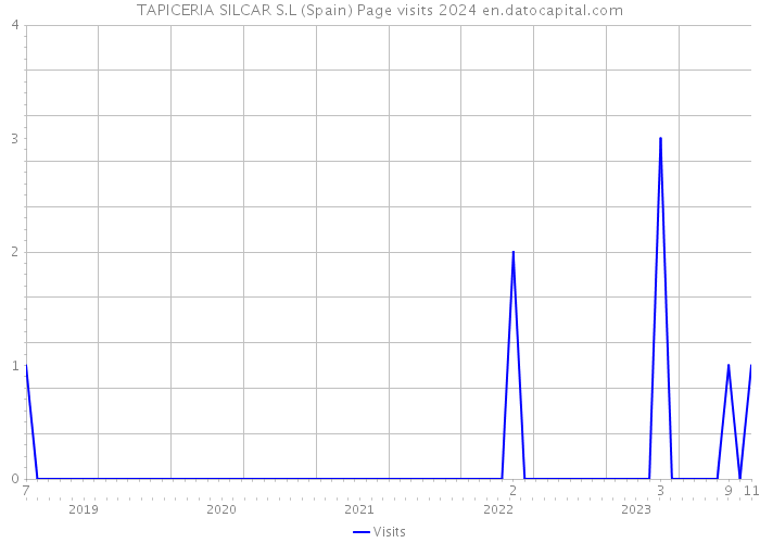 TAPICERIA SILCAR S.L (Spain) Page visits 2024 