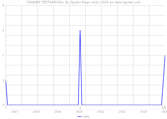 TANDEM TESTARROSA, SL (Spain) Page visits 2024 