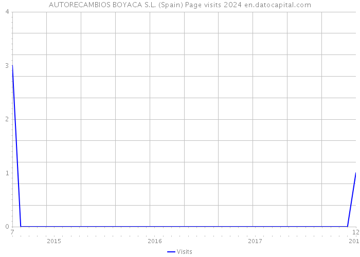 AUTORECAMBIOS BOYACA S.L. (Spain) Page visits 2024 