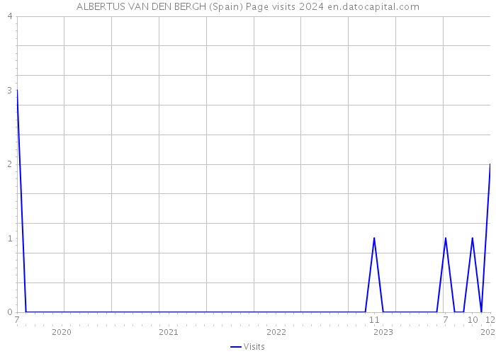 ALBERTUS VAN DEN BERGH (Spain) Page visits 2024 