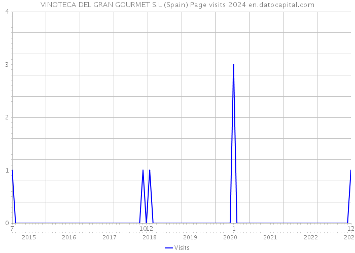 VINOTECA DEL GRAN GOURMET S.L (Spain) Page visits 2024 