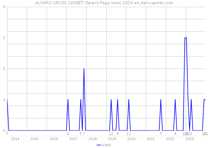 ALVARO GROSS GASSET (Spain) Page visits 2024 