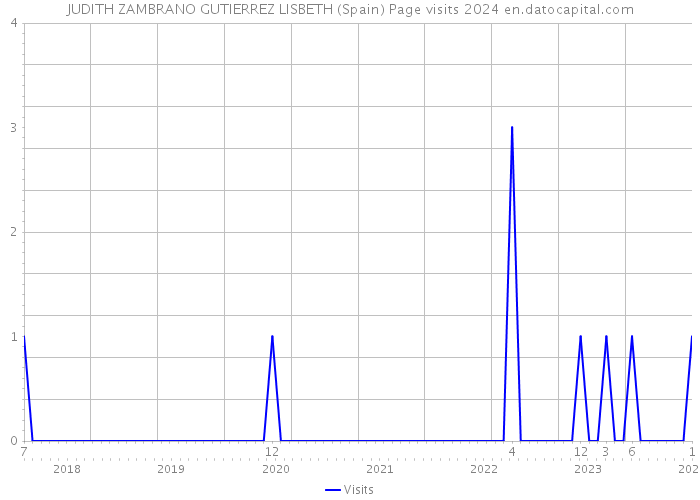 JUDITH ZAMBRANO GUTIERREZ LISBETH (Spain) Page visits 2024 