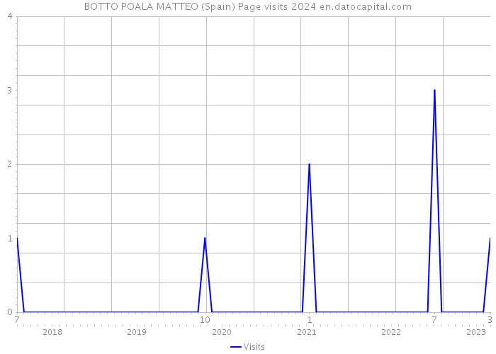 BOTTO POALA MATTEO (Spain) Page visits 2024 