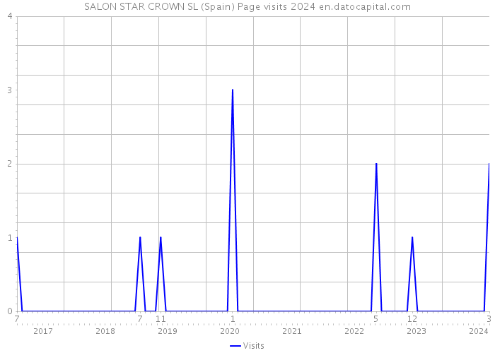 SALON STAR CROWN SL (Spain) Page visits 2024 