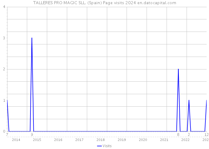 TALLERES PRO MAGIC SLL. (Spain) Page visits 2024 
