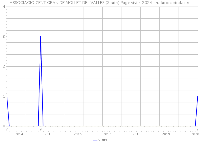 ASSOCIACIO GENT GRAN DE MOLLET DEL VALLES (Spain) Page visits 2024 