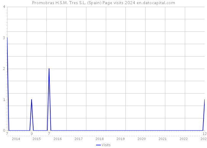 Promobras H.S.M. Tres S.L. (Spain) Page visits 2024 