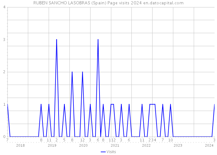 RUBEN SANCHO LASOBRAS (Spain) Page visits 2024 