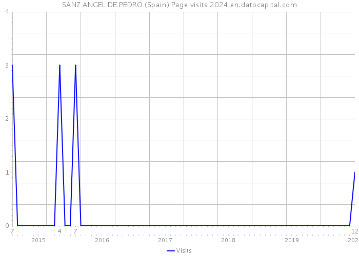 SANZ ANGEL DE PEDRO (Spain) Page visits 2024 