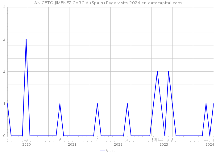 ANICETO JIMENEZ GARCIA (Spain) Page visits 2024 
