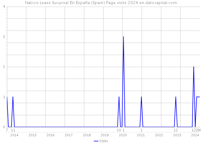 Natixis Lease Sucursal En España (Spain) Page visits 2024 