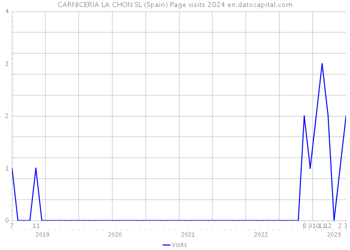 CARNICERIA LA CHON SL (Spain) Page visits 2024 