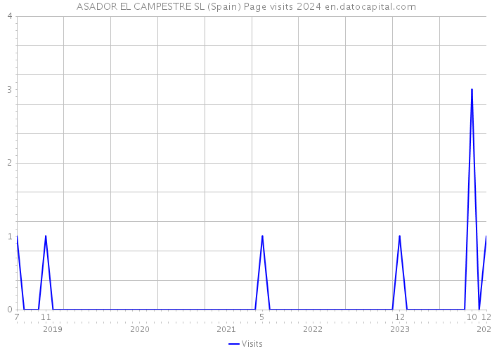 ASADOR EL CAMPESTRE SL (Spain) Page visits 2024 