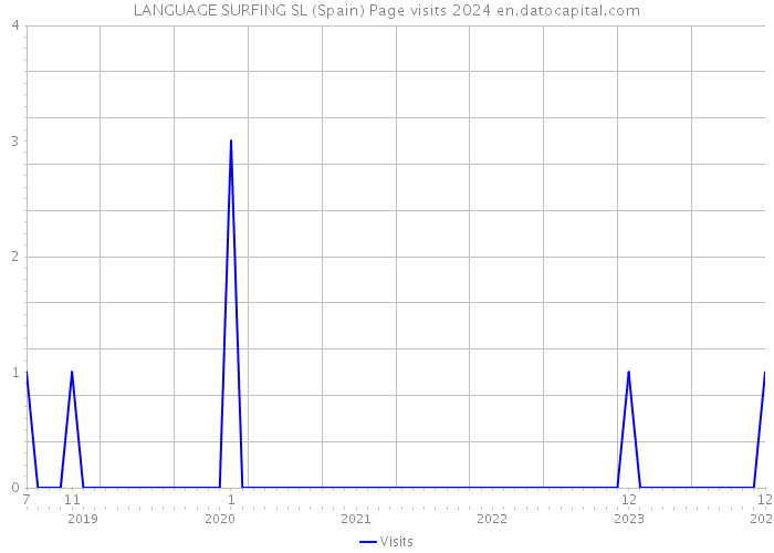 LANGUAGE SURFING SL (Spain) Page visits 2024 