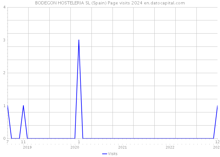 BODEGON HOSTELERIA SL (Spain) Page visits 2024 