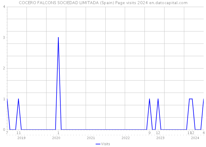 COCERO FALCONS SOCIEDAD LIMITADA (Spain) Page visits 2024 