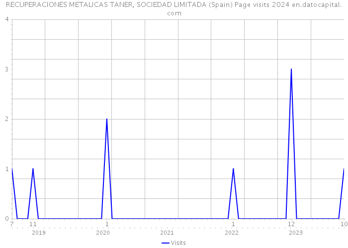 RECUPERACIONES METALICAS TANER, SOCIEDAD LIMITADA (Spain) Page visits 2024 