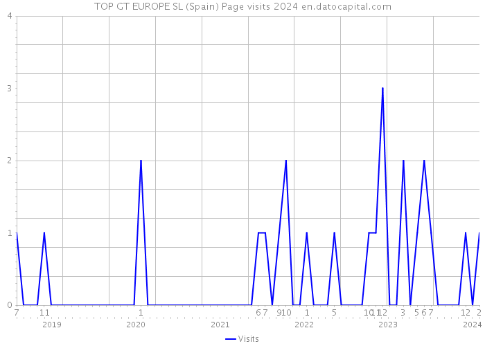 TOP GT EUROPE SL (Spain) Page visits 2024 