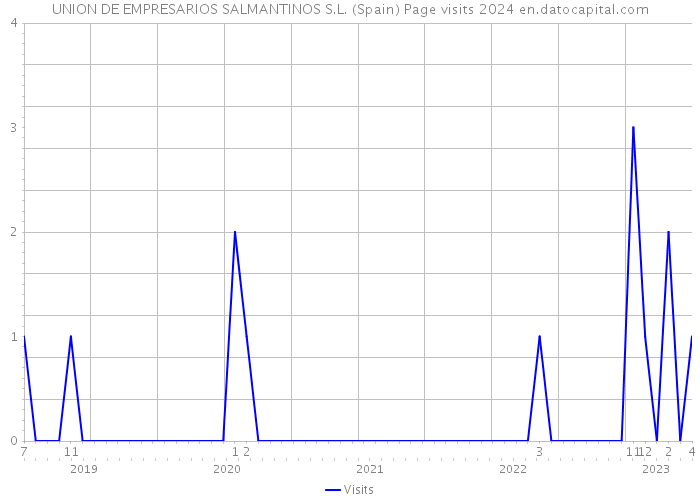 UNION DE EMPRESARIOS SALMANTINOS S.L. (Spain) Page visits 2024 
