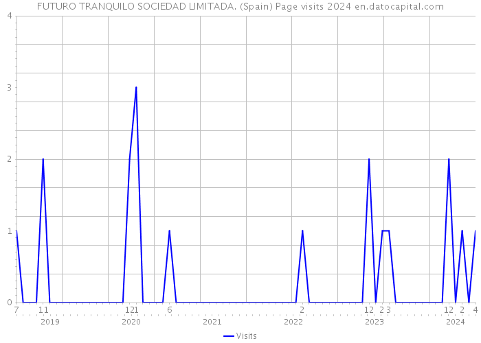 FUTURO TRANQUILO SOCIEDAD LIMITADA. (Spain) Page visits 2024 