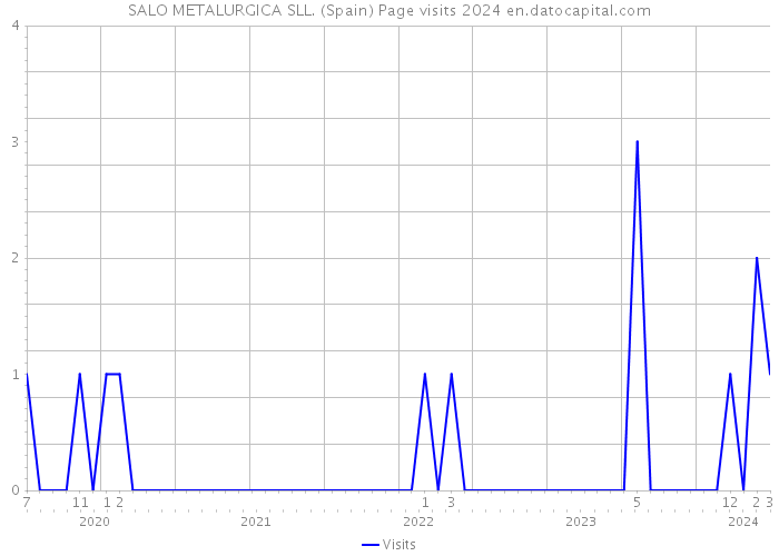 SALO METALURGICA SLL. (Spain) Page visits 2024 