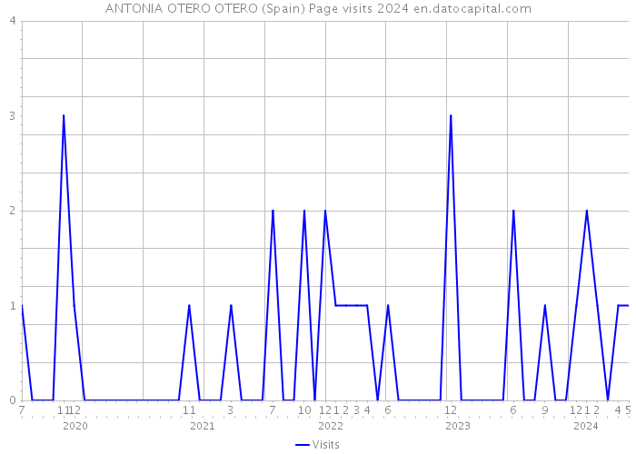 ANTONIA OTERO OTERO (Spain) Page visits 2024 