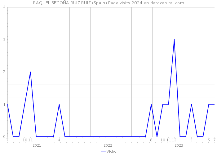 RAQUEL BEGOÑA RUIZ RUIZ (Spain) Page visits 2024 