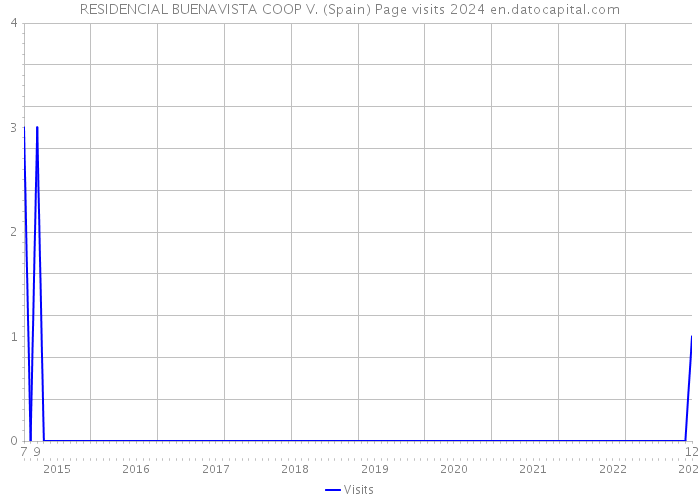 RESIDENCIAL BUENAVISTA COOP V. (Spain) Page visits 2024 