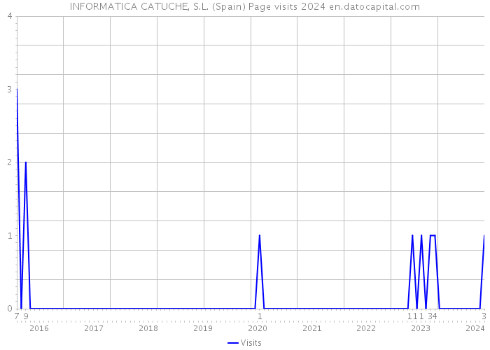 INFORMATICA CATUCHE, S.L. (Spain) Page visits 2024 